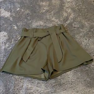 High-Waisted Dress Shorts
